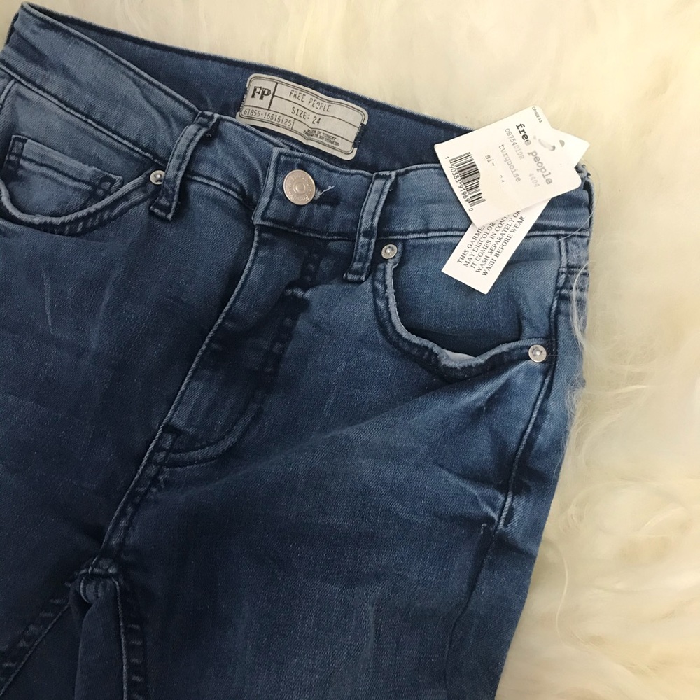 We the Free by Free People High Waist Skinny Jeans 0297 - Picture 3 of 5